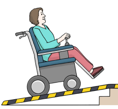 Rampe für Rollstuhlfahrer